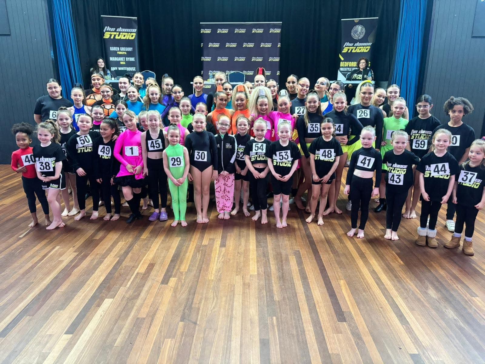 Full studio group on the hall floor